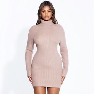 Naked wardrobe knit sweater dress
